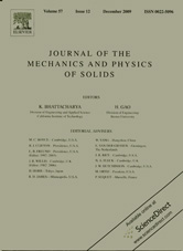 Journal of The Mechanics and Physics of Solids 12/2009